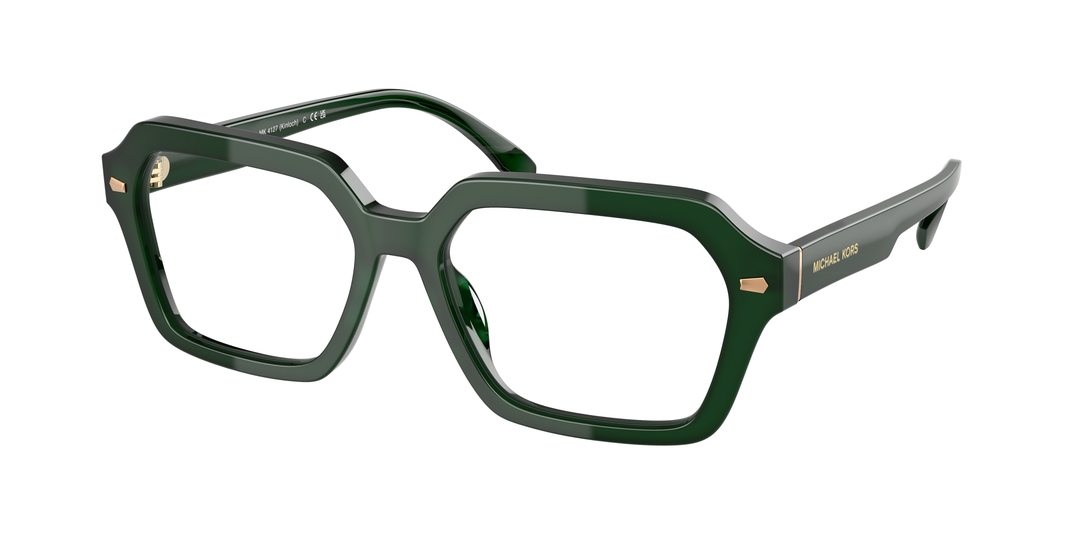 Michael Kors Man MK4127 KINLOCH 4008 Vista frames Acetate Green Transparent Squared Normal-image